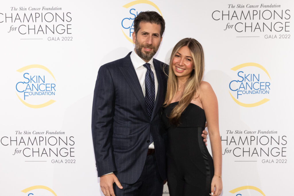 image of Alexis Schweitzer and her father, Adam, at the 2022 Champions for Change Gala