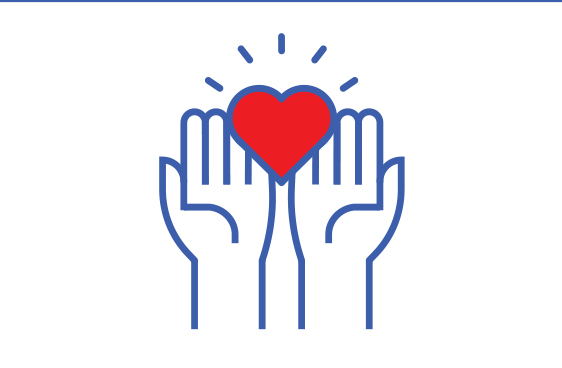 Hands with Heart Icon