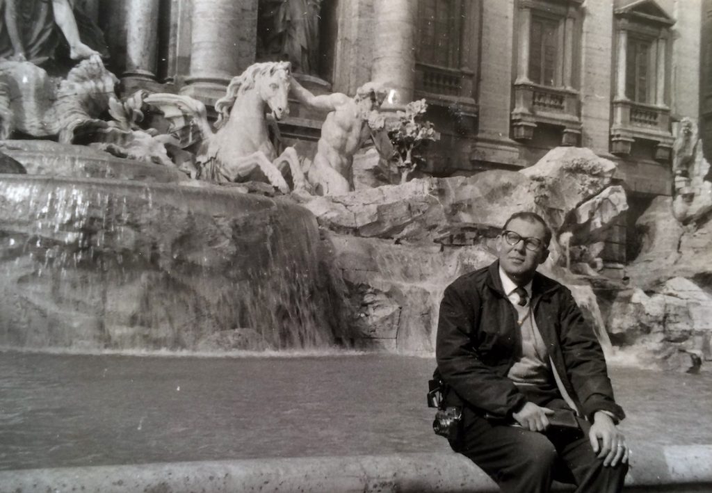 Dr Perry Robins at Trevi Fountain