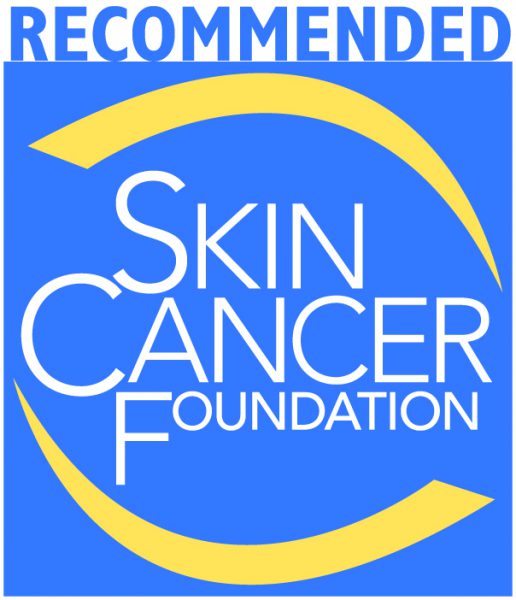 Color del logotipo del sello de recomendación de la Fundación para el cáncer de piel