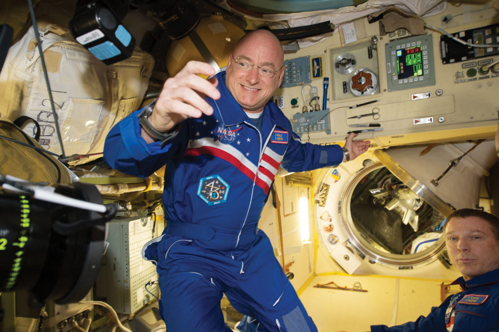 Scott Kelly in space station