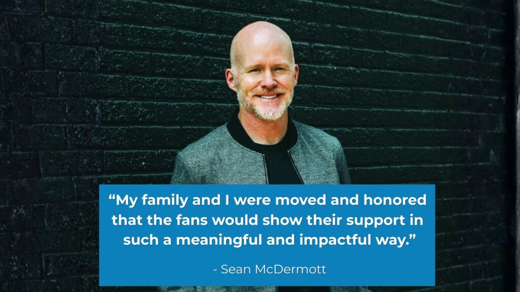 Fans of Sean McDermott, former coach of the Buffalo Bills, wouldn’t let him stay sidelined for long. They showed their support with a fundraising drive for The Skin Cancer Foundation in his honor. A big win in the fight against skin cancer.