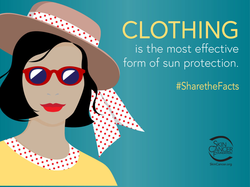 Clothing is the most effective form of sun protection