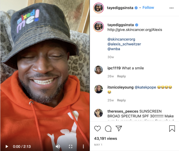 Taye Diggs instagram Giving Tuesday