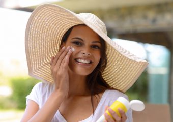 Woman with sunhat